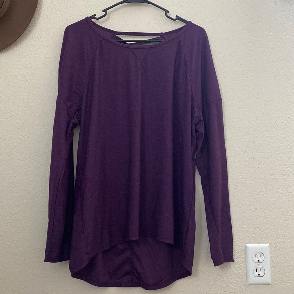 Purple, dry fit, long sleeve